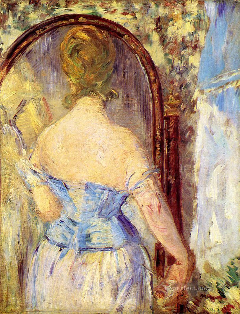 Woman Before a Mirror Eduard Manet Oil Paintings